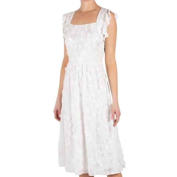 NWT Julia Jordan Romantic Floral Applique Dress - Picture 4 of 7